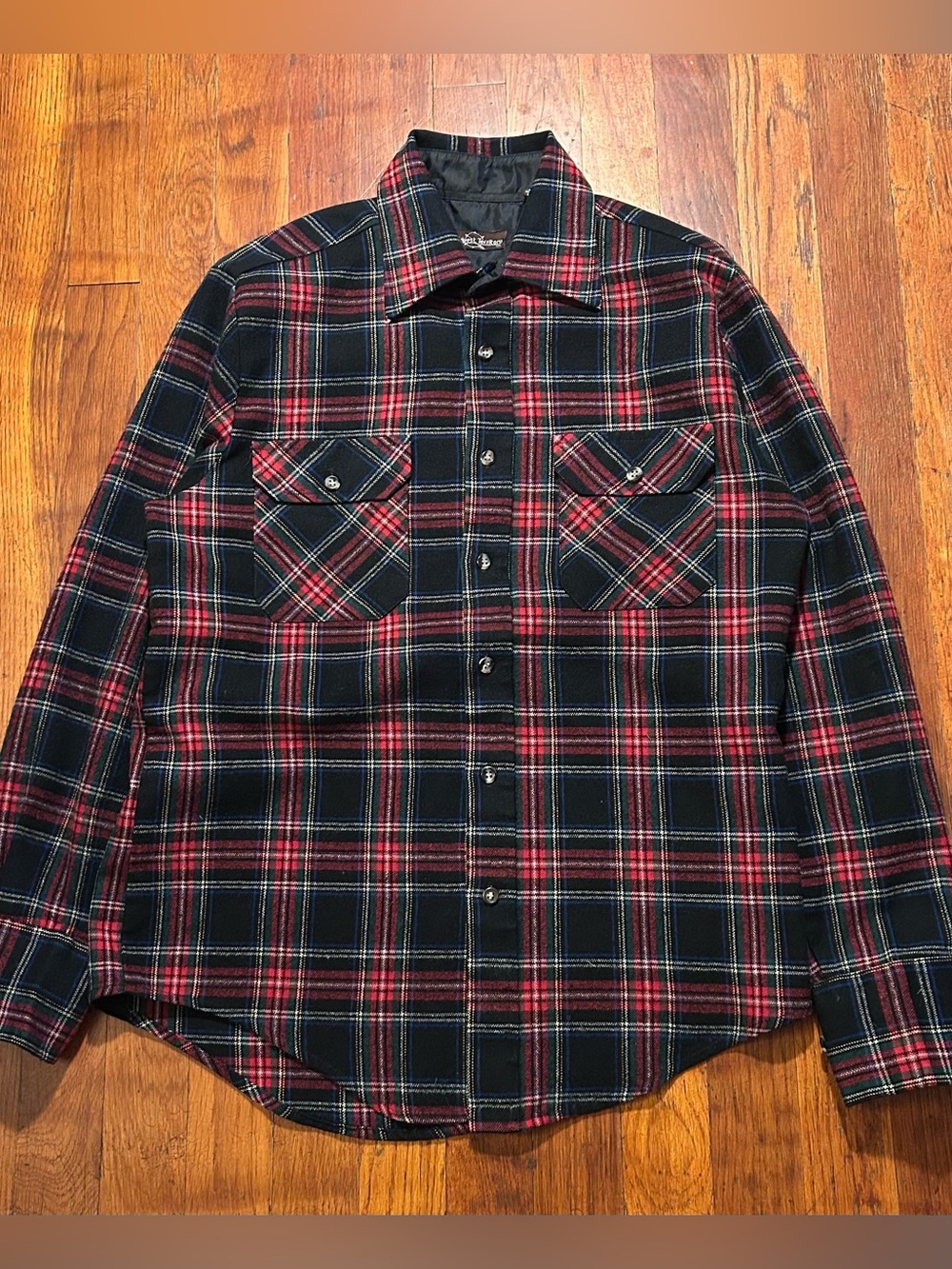 Vintage 90s Northwest Territory Plaid Flannel Button Down Shirt Jacket Shacket S
